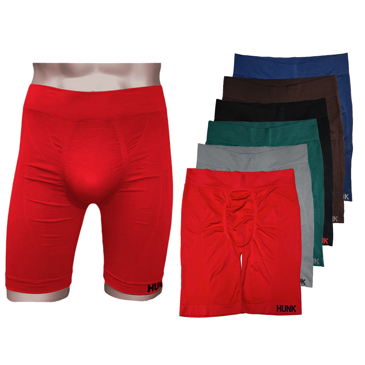 Boxer Largo para Hombre Hunk 6 Piezas