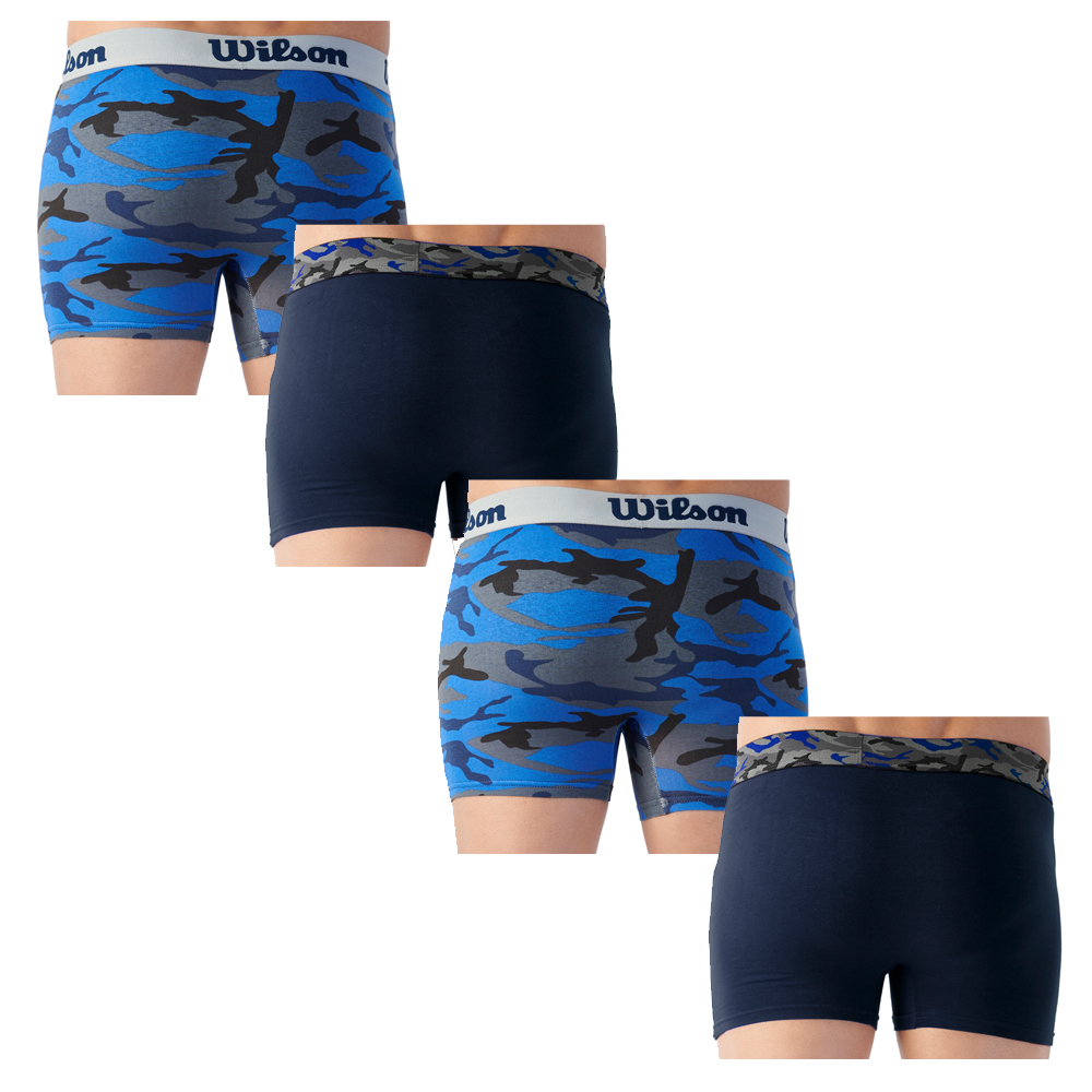 Foto 4 pulgar | Multipack 4 Boxer Wilson 95879 Color Azul Diseños Camuflajeados.
