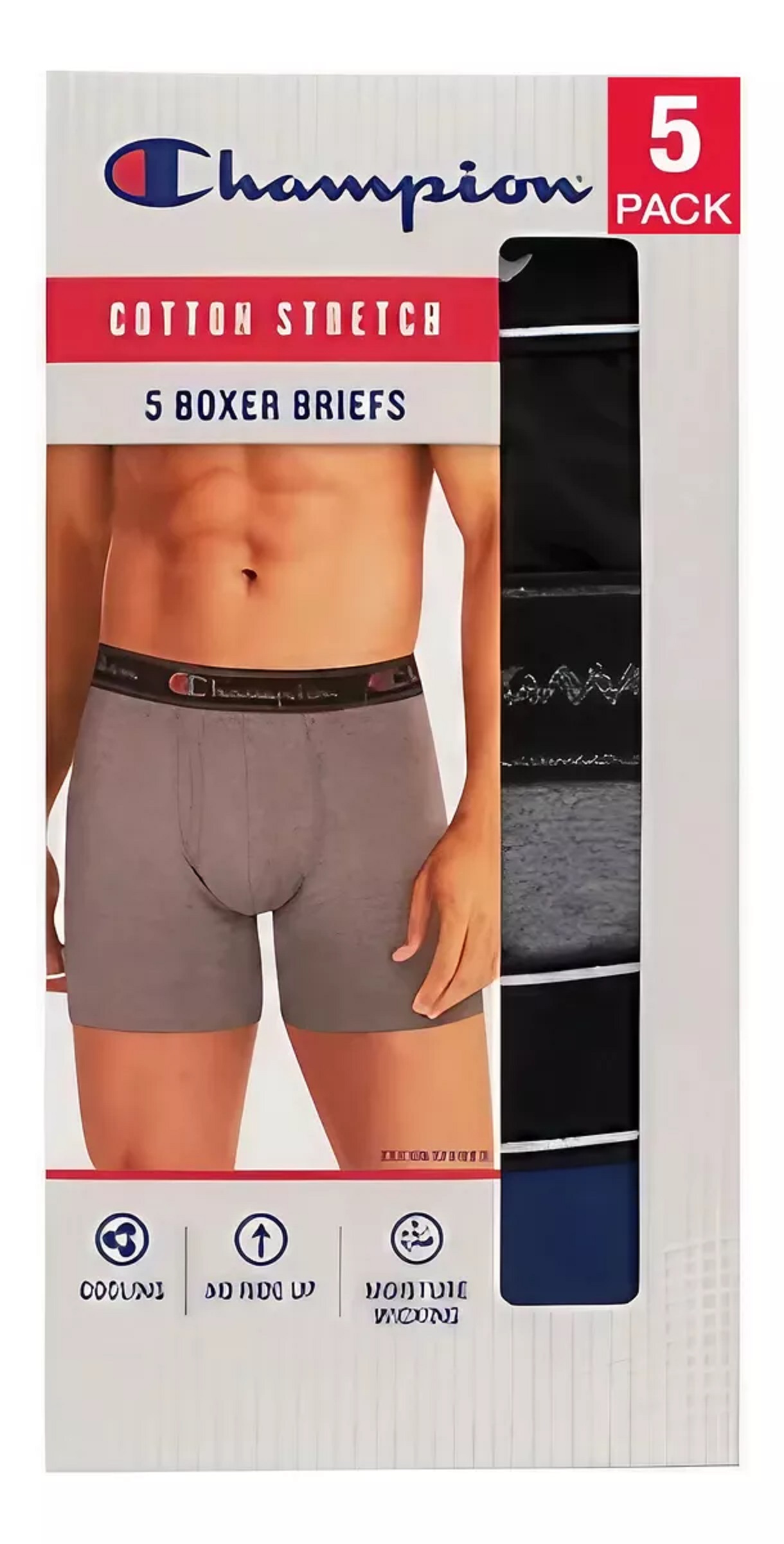 Foto 1 | Bóxer Champion 5 Piezas para Hombre