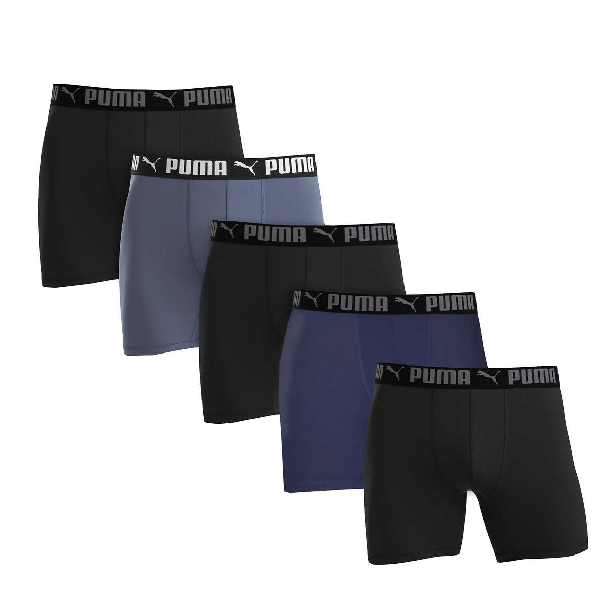 Foto 5 pulgar | Boxer Puma Negros 5 Piezas para Hombre