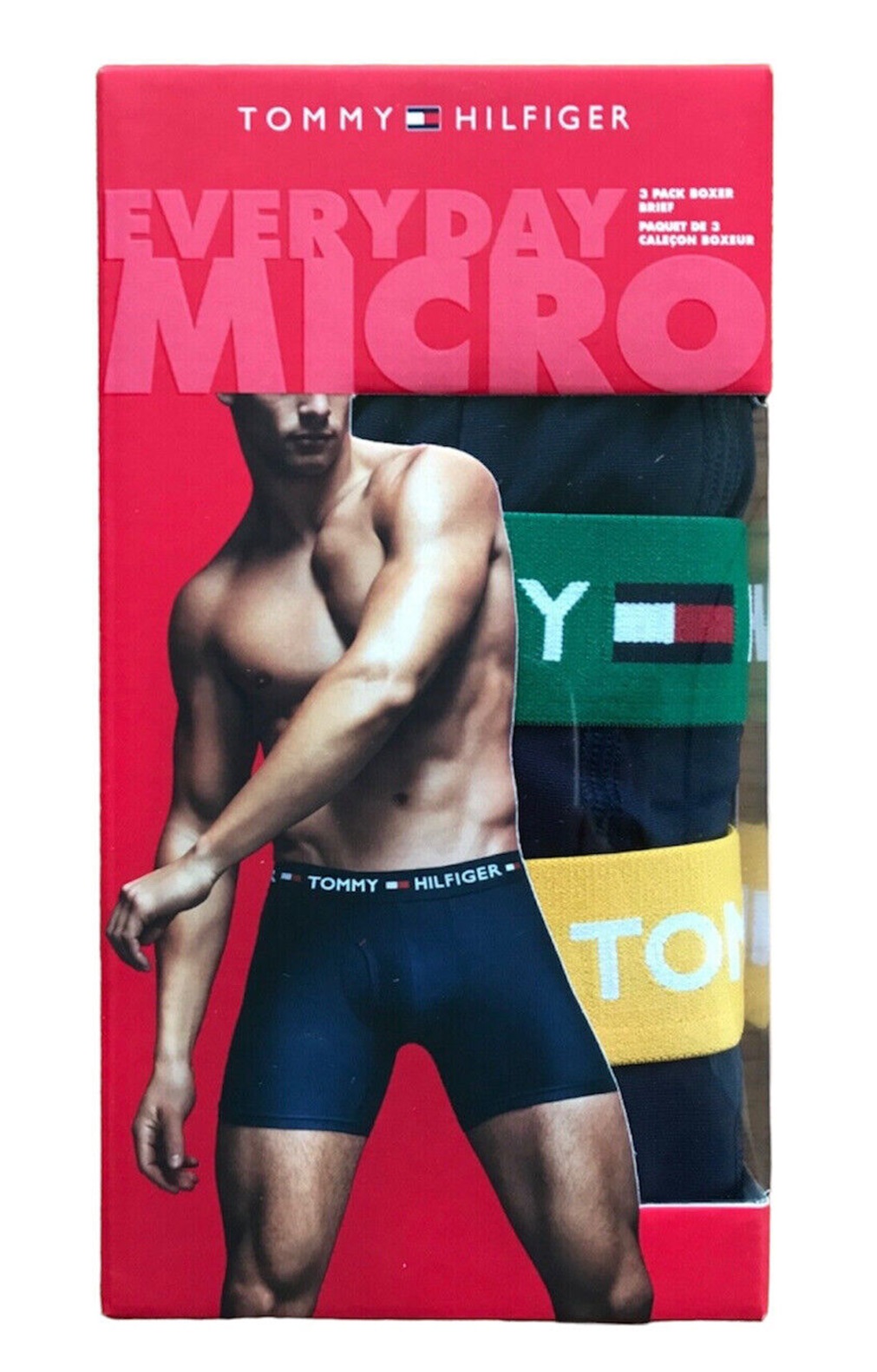 Foto 2 | Bóxer Tommy Hilfiger Casual 3 Piezas Everyday Men's Premium Pack Multi Azul