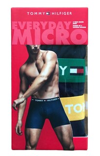 Foto 2 | Bóxer Tommy Hilfiger Casual 3 Piezas Everyday Men's Premium Pack Multi Azul
