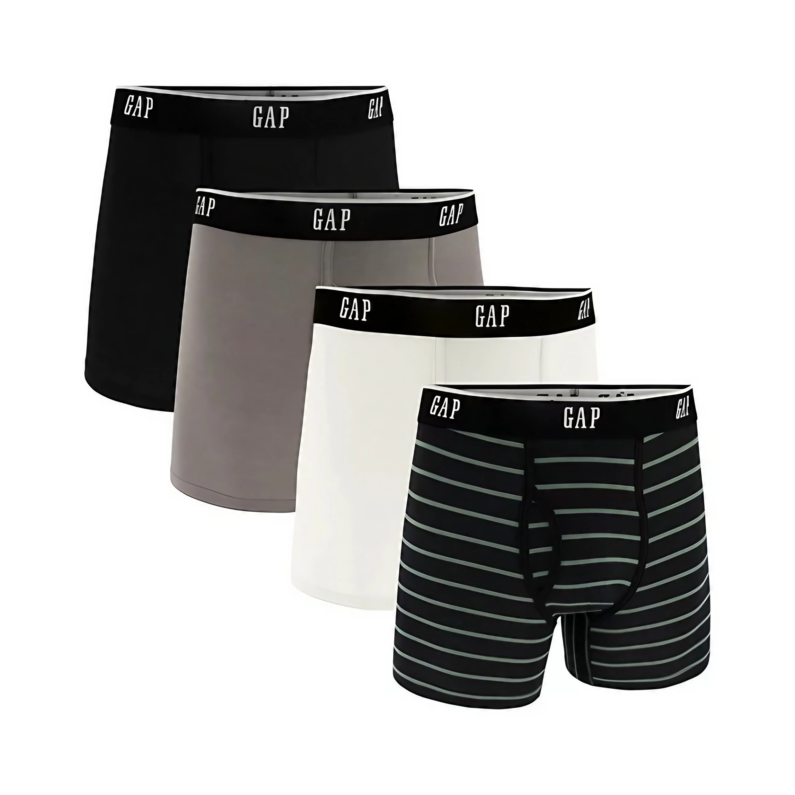 Foto 2 pulgar | Boxer Gap 4-pack Ultra Suave Negros para Caballero