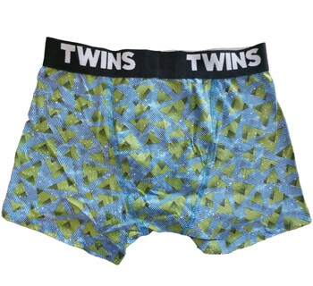 Foto 2 | Boxer Para Caballero-azul/verde Twins