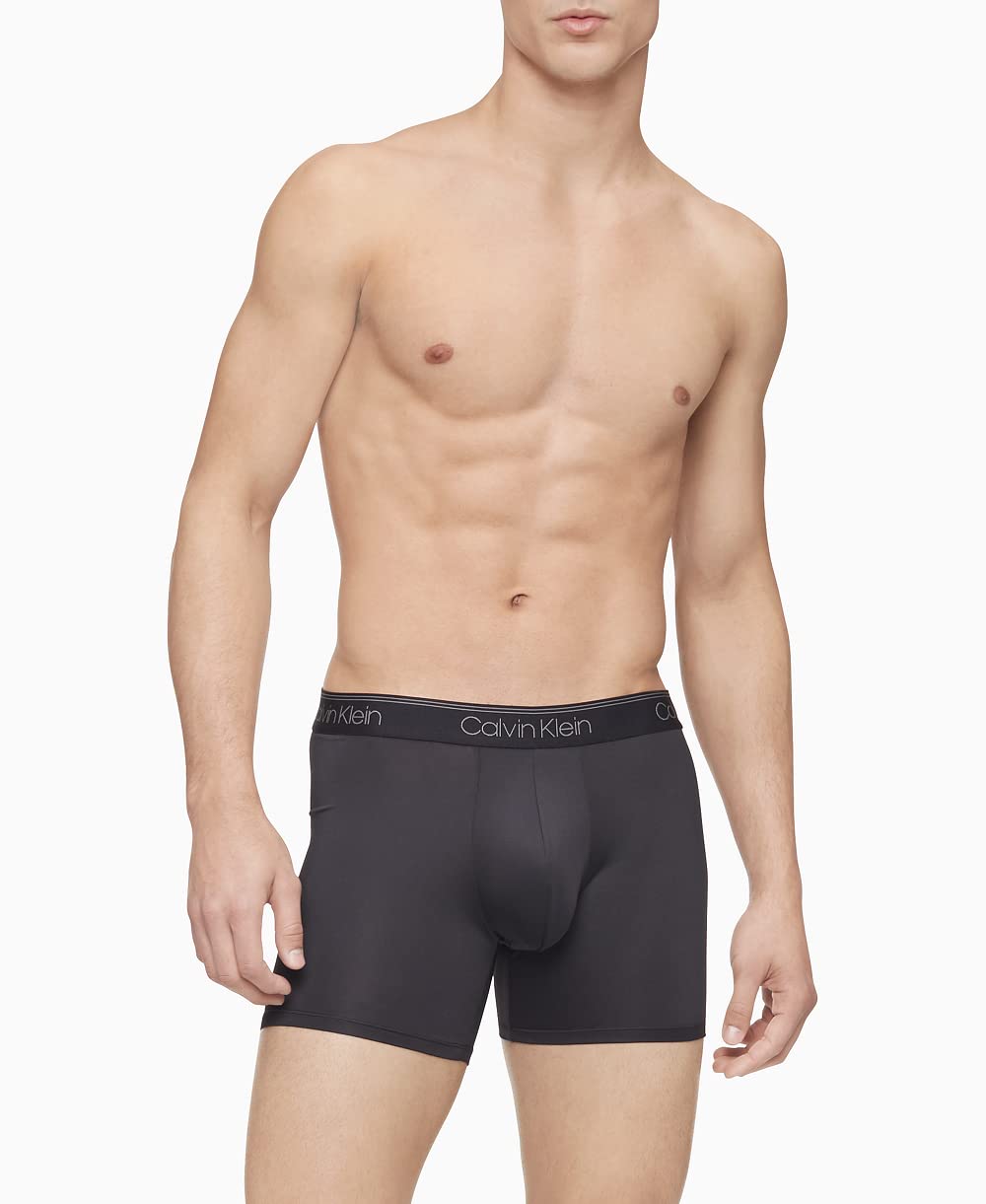 Foto 2 | Bóxer Calvin Klein Micro Stretch Negros para Hombre 5 Piezas- Venta Internacional