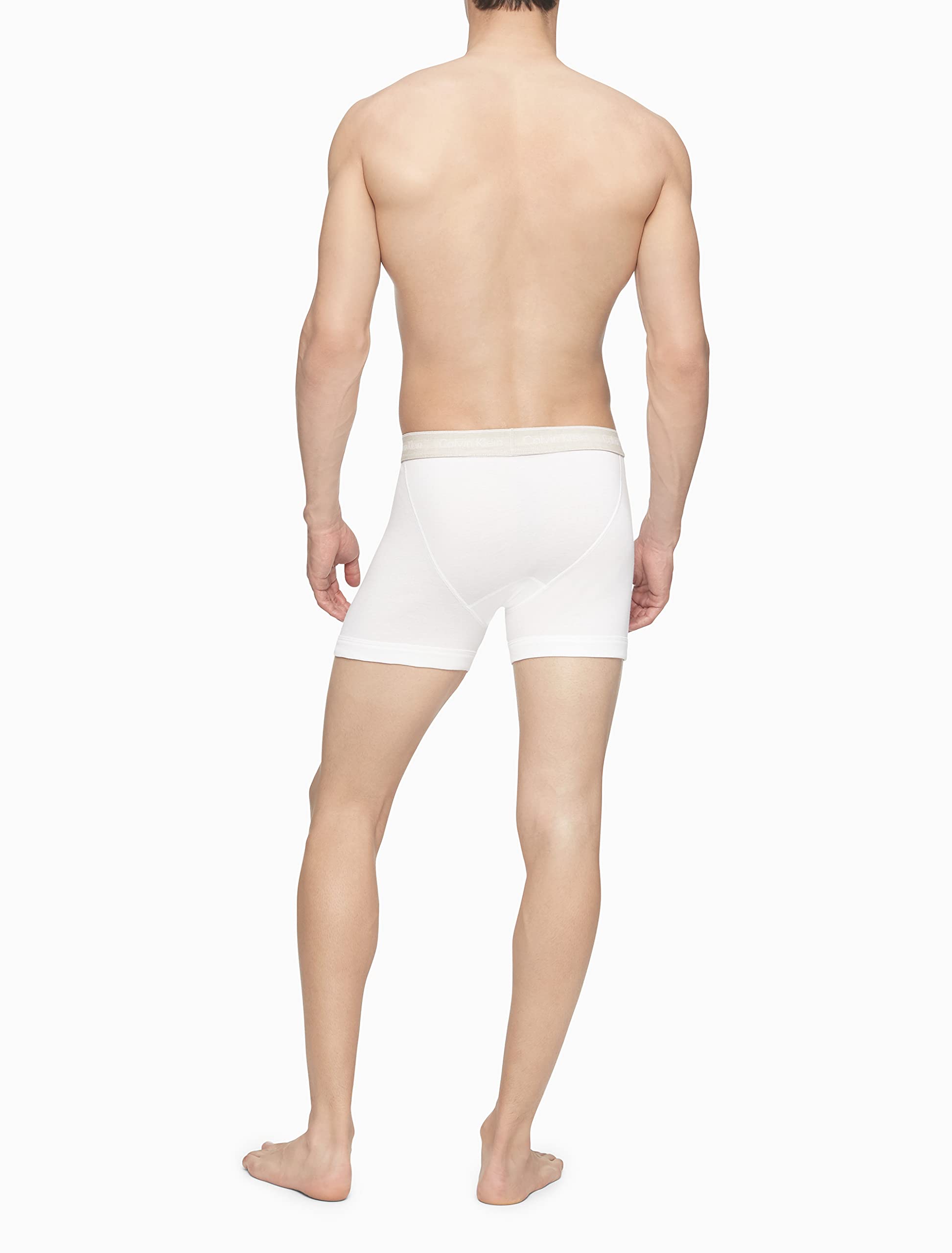 Foto 3 | Bóxer Calvin Klein Cotton Classics Blancos 3 piezas para Hombre - Venta Internacional