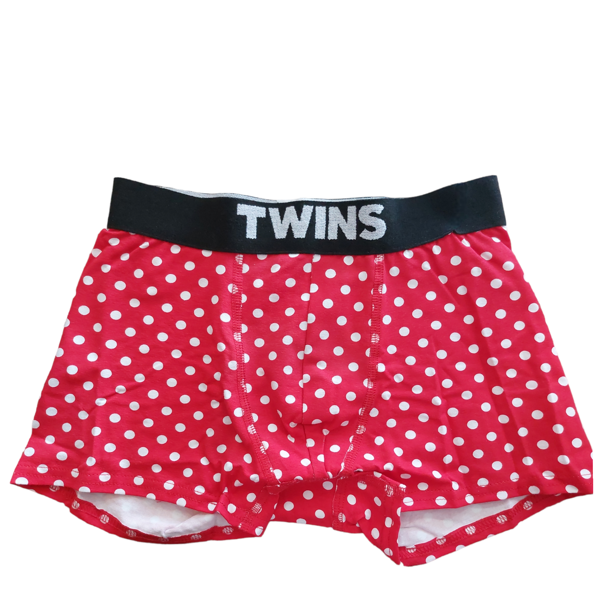 Boxer Para Caballero Biker-rojo Lunares Twins