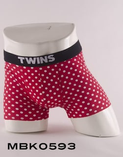 Foto 3 | Boxer Para Caballero Biker-rojo Lunares Twins