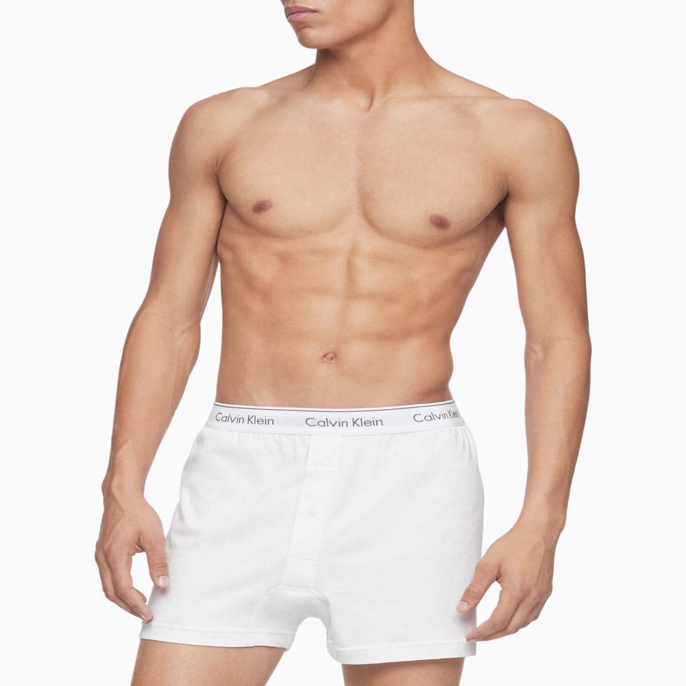 Foto 2 | Bóxer Calvin Klein Cotton Classics Paquete de 3 Blancos para Hombre - Venta Internacional.