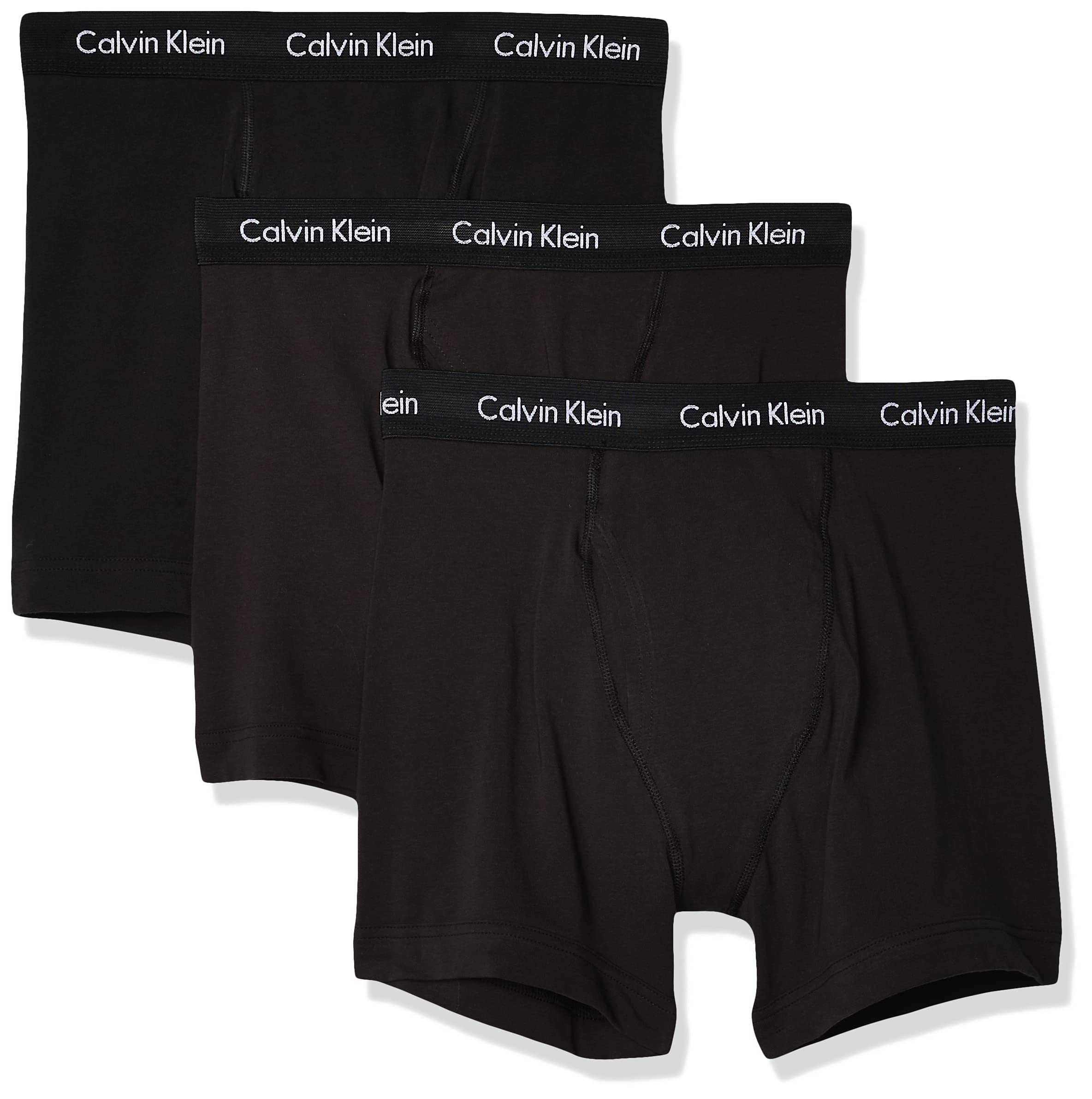 Foto 2 pulgar | Bóxer Calvin Klein Negros de Algodón Elástico para Hombre- Venta Internacional.
