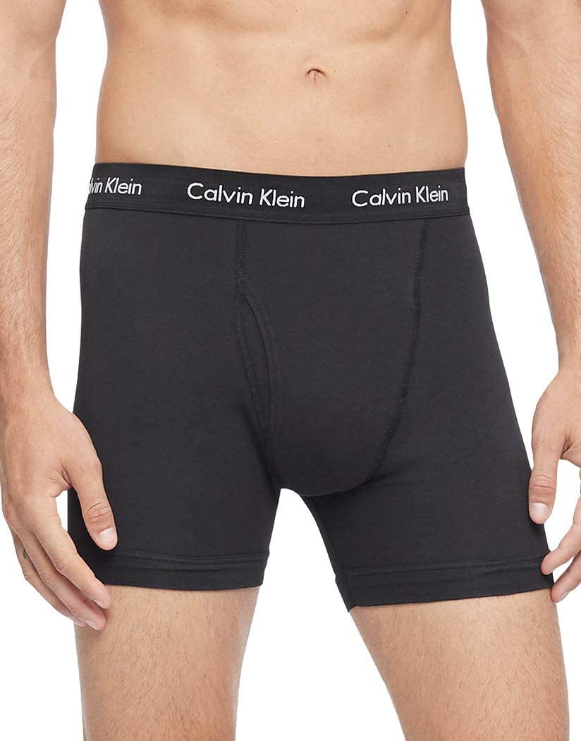 Foto 3 pulgar | Bóxer Calvin Klein Negros de Algodón Elástico para Hombre- Venta Internacional.