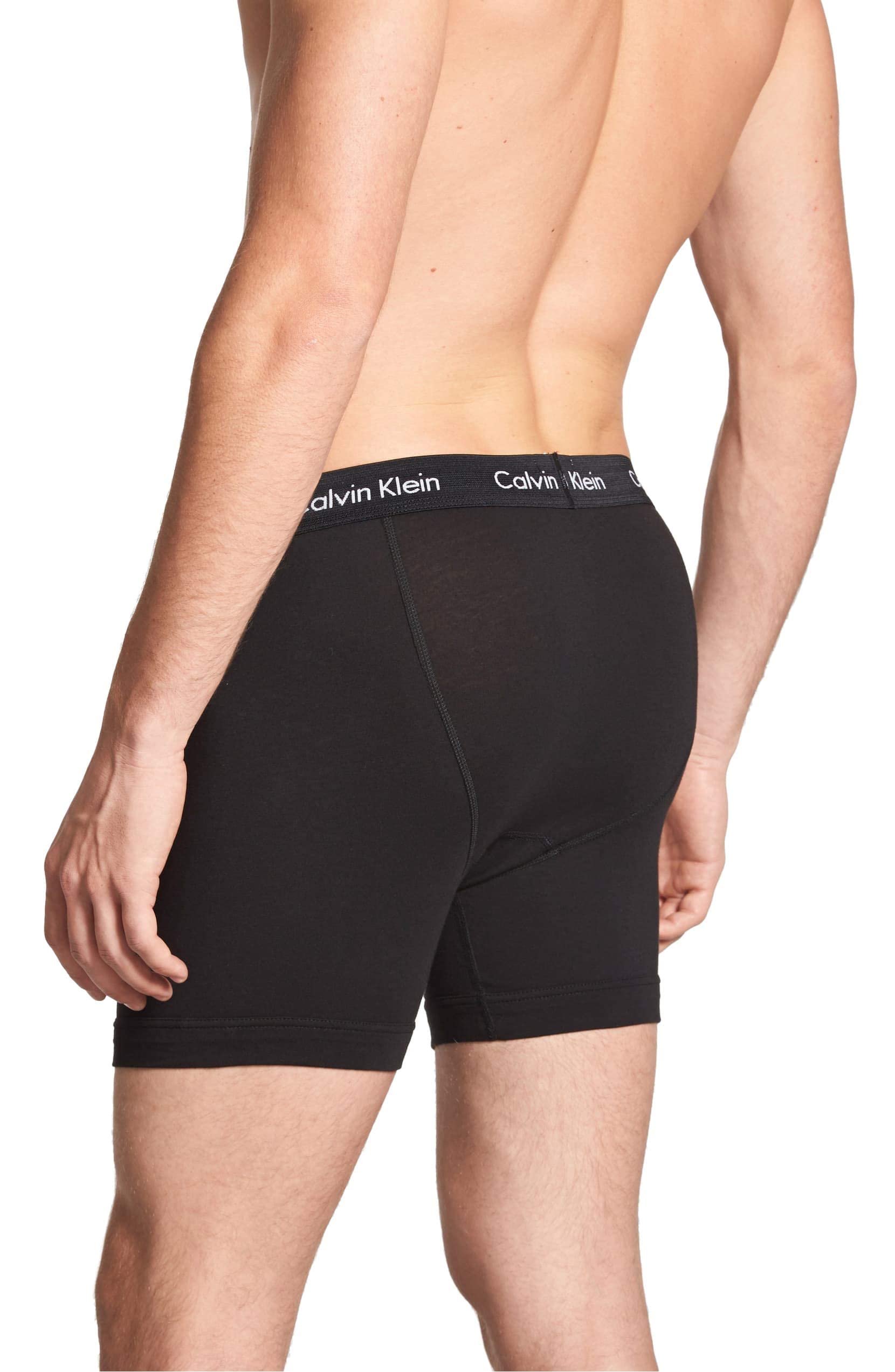Foto 4 pulgar | Bóxer Calvin Klein Negros de Algodón Elástico para Hombre- Venta Internacional.