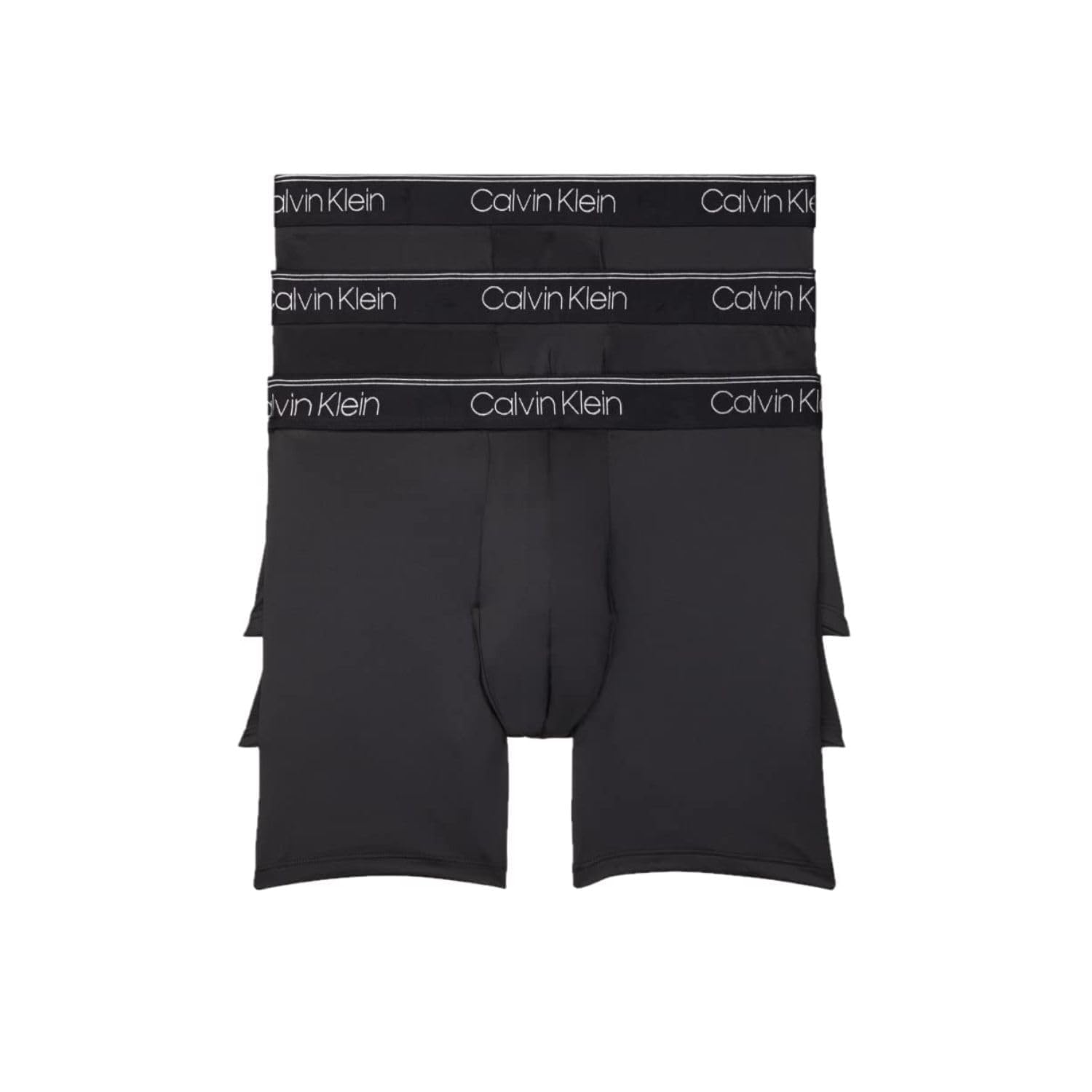 Foto 2 pulgar | Bóxer Calvin Klein Microelásticos Negros Paquete de 3 para Hombre - Venta Internacional