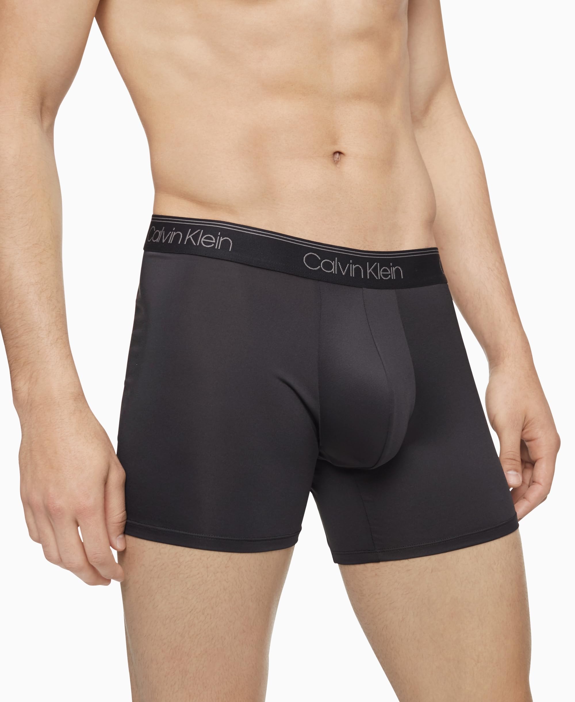 Foto 5 pulgar | Bóxer Calvin Klein Microelásticos Negros Paquete de 3 para Hombre - Venta Internacional