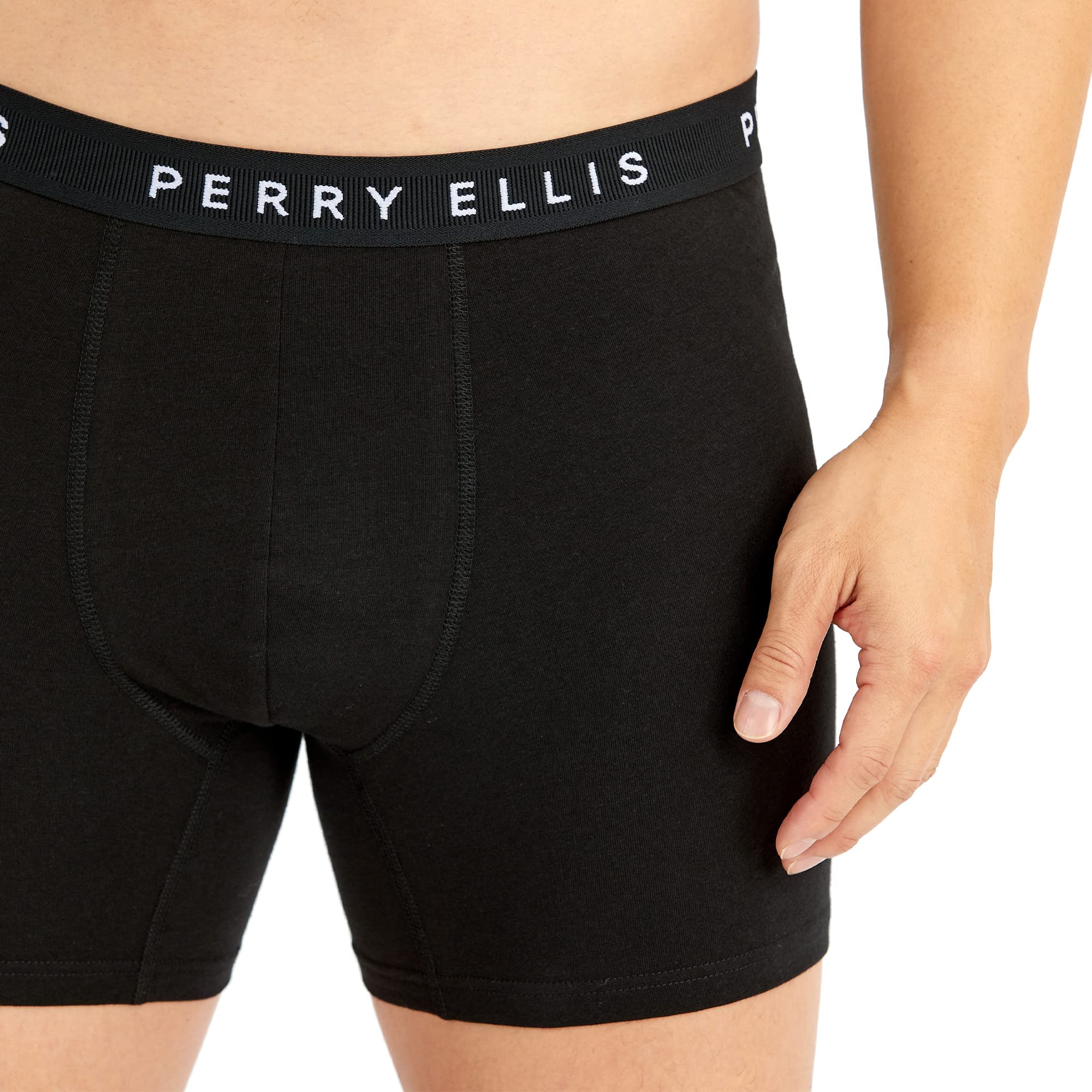 Foto 5 | Bóxer Perry Ellis de Algodón Paquete de 5 para Hombre - Venta Internacional