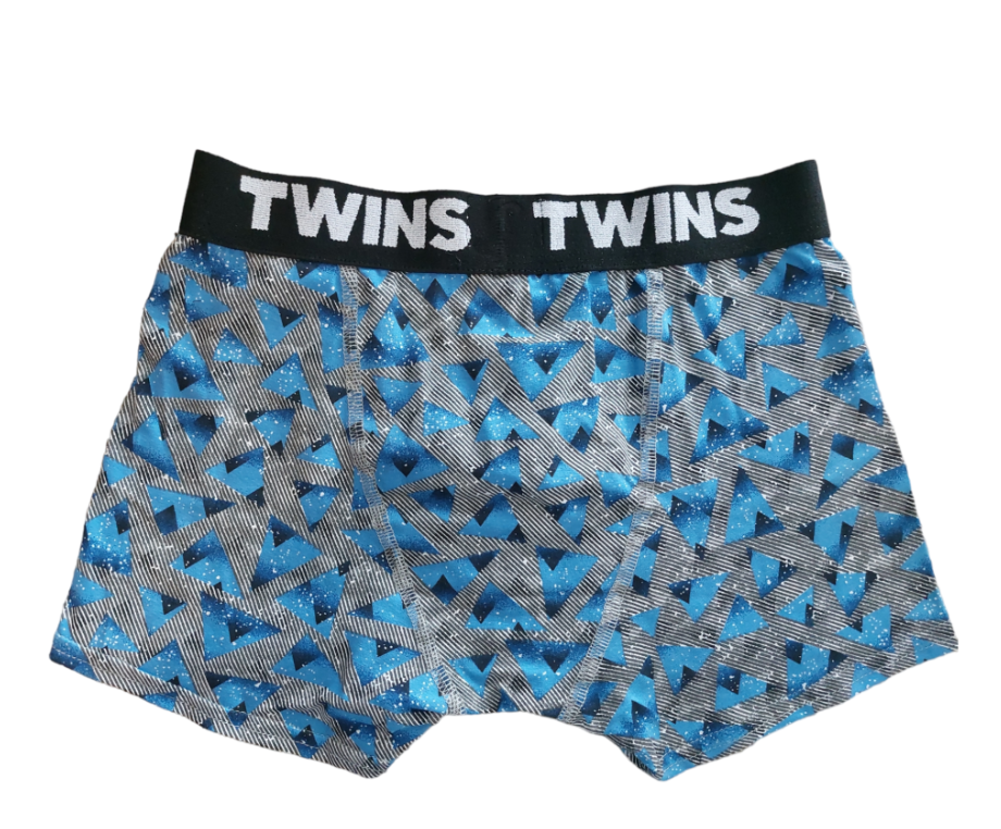 Foto 3 pulgar | Boxer Para Caballero Biker-azul/gris Twins