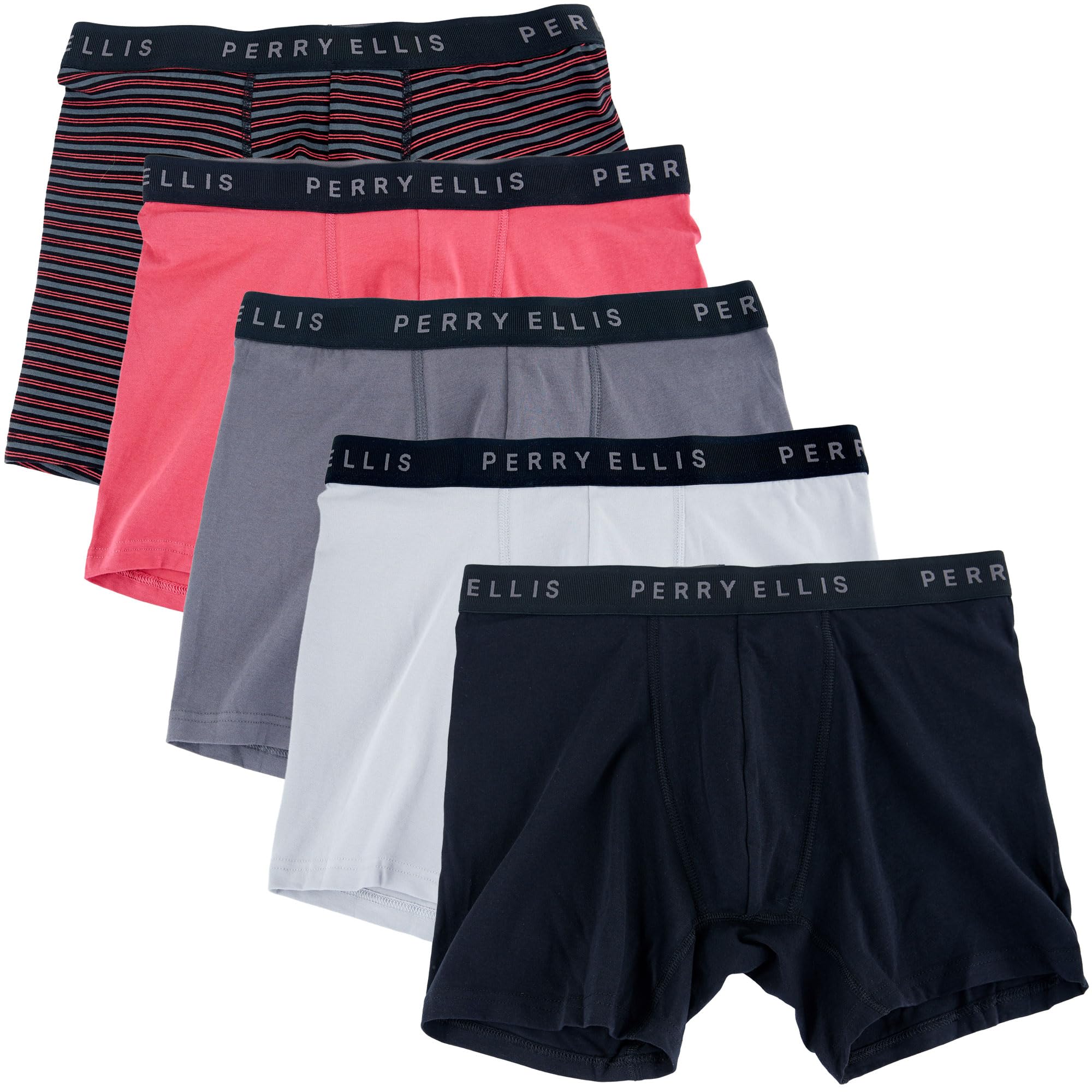 Foto 2 pulgar | Bóxer Perry Ellis de Algodón para Hombre Paquete de 5 - Venta Internacional