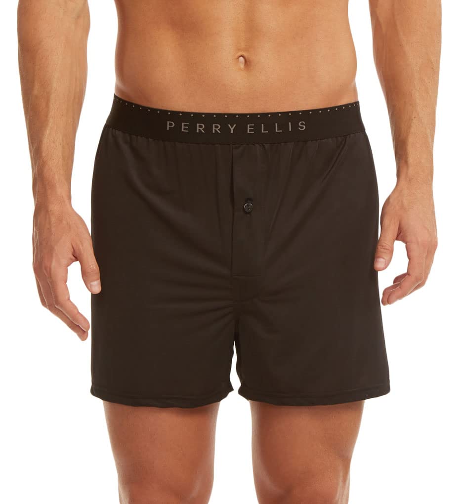 Foto 4 pulgar | Bóxer Perry Ellis Luxe Solid Azul Marino para Hombre - Venta Internacional