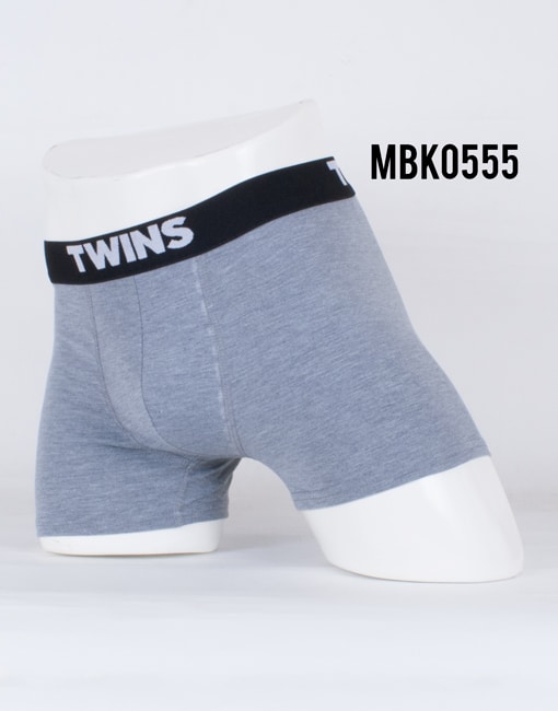 Foto 4 pulgar | Boxer Biker-gris Liso Twins