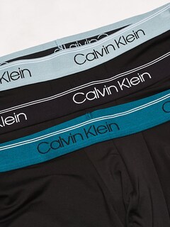Foto 2 | Bóxeres Calvin Klein Microelásticos Negros 3 Piezas para Hombre - Venta Internacional