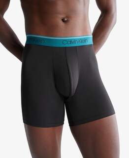 Foto 4 | Bóxeres Calvin Klein Microelásticos Negros 3 Piezas para Hombre - Venta Internacional