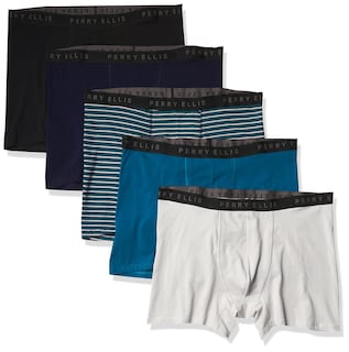 Foto 1 | Bóxer Perry Ellis de Algodón Elástico Paquete de 5 para Hombre - Venta Internacional