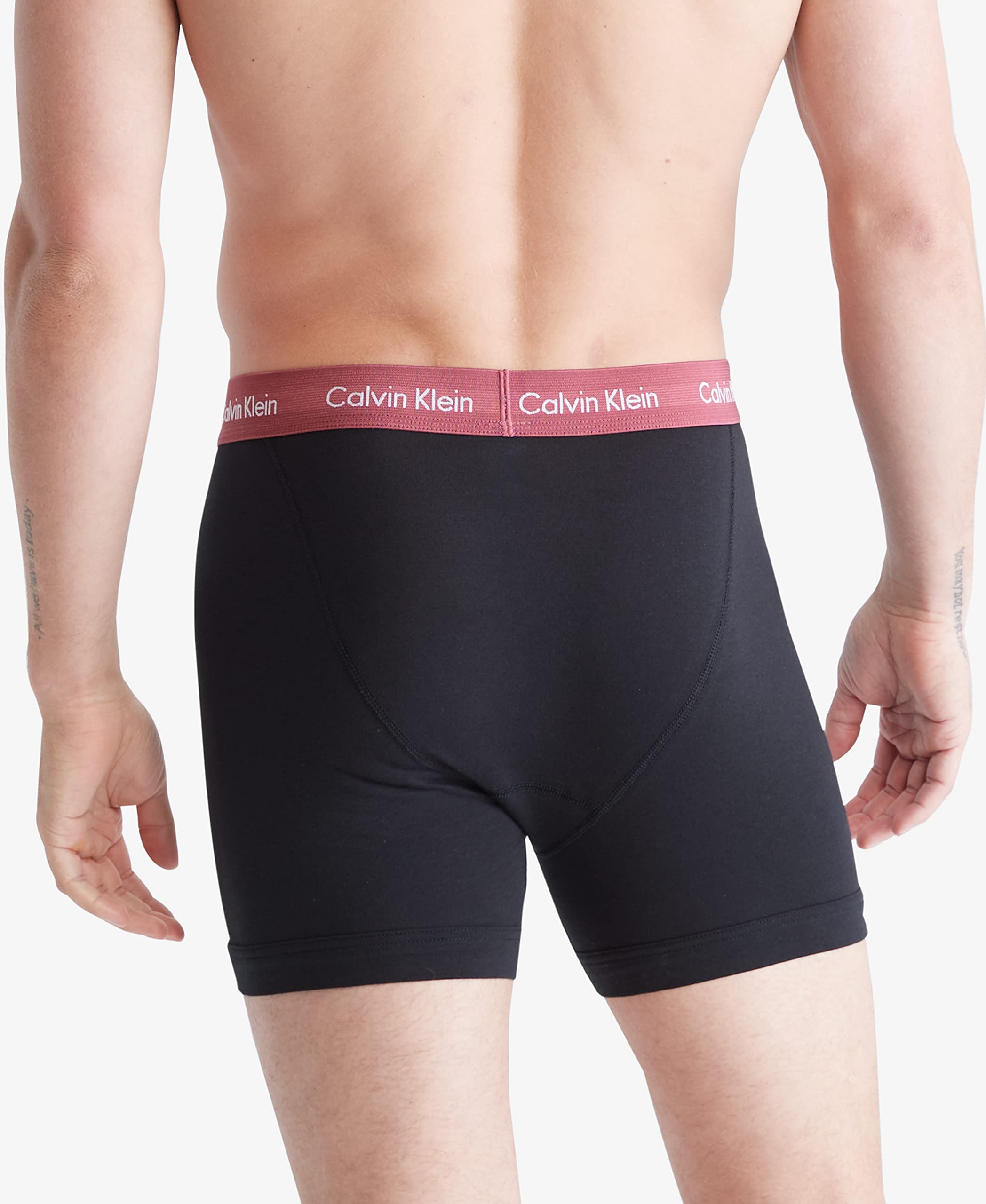 Foto 4 pulgar | Bóxer Calvin Klein Multicolor de Algodón Elástico 3 Piezas para Hombre - Venta Internacional
