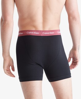 Foto 3 | Bóxer Calvin Klein Multicolor de Algodón Elástico 3 Piezas para Hombre - Venta Internacional