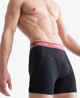 Foto 4 | Bóxer Calvin Klein Multicolor de Algodón Elástico 3 Piezas para Hombre - Venta Internacional