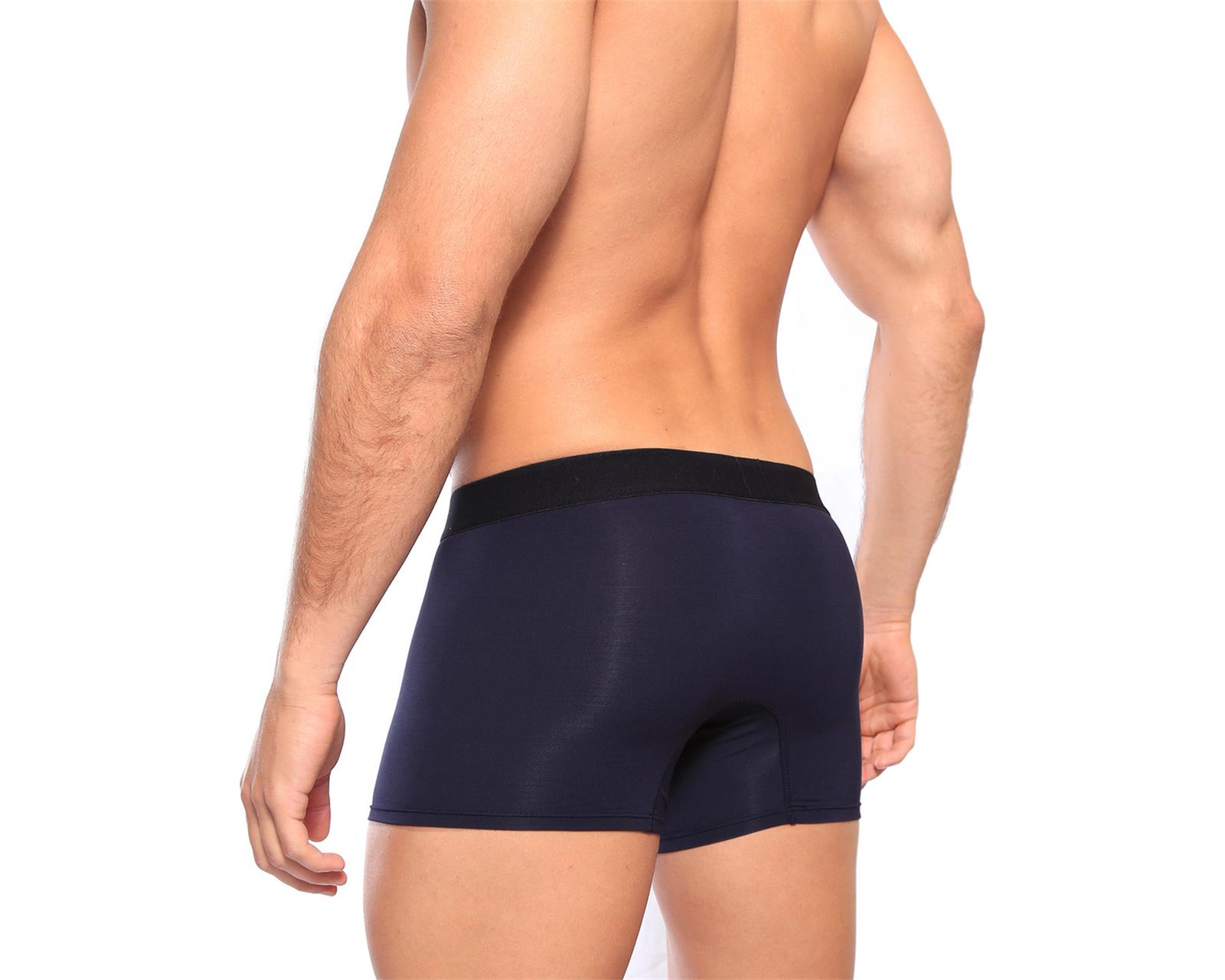 Foto 4 pulgar | Boxer Brief Classic Unnder Ropa Interior Para Hombre 1 Pieza Color Azul Oscuro