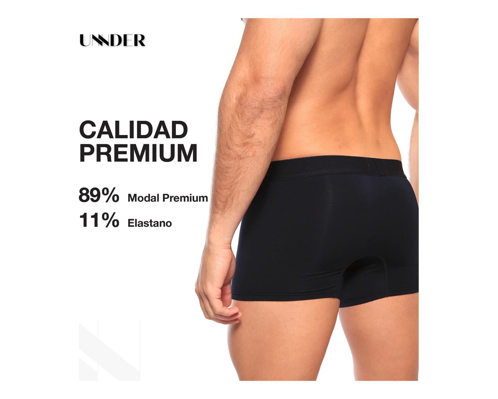 Foto 9 pulgar | Boxer Brief Classic Unnder Ropa Interior Para Hombre 1 Pieza Color Azul Oscuro