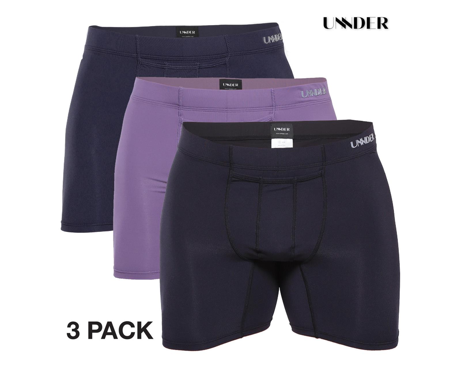 Foto 5 pulgar | Boxer Midway Sport 3 Pack Unnder Ropa Interior Hombre Color Azul Marino