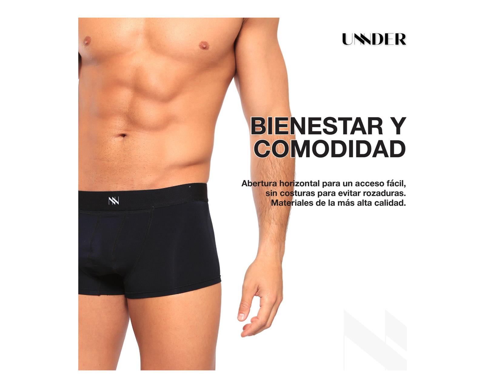 Foto 9 pulgar | Boxer Trunks Classic Unnder Ropa Interior Para Hombre 1 Pz Color Negro