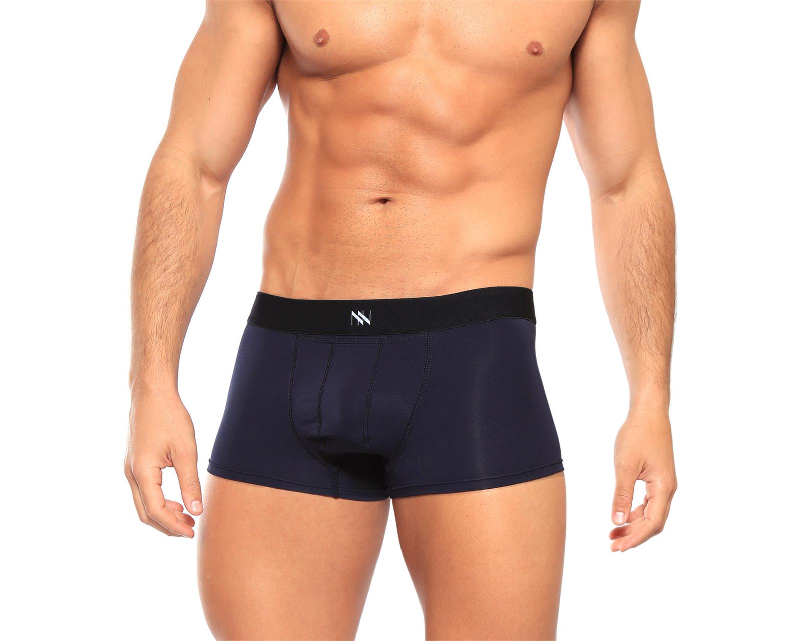 Boxer Trunks Classic Unnder Ropa Interior Para Hombre 1 Pz Color Azul Oscuro