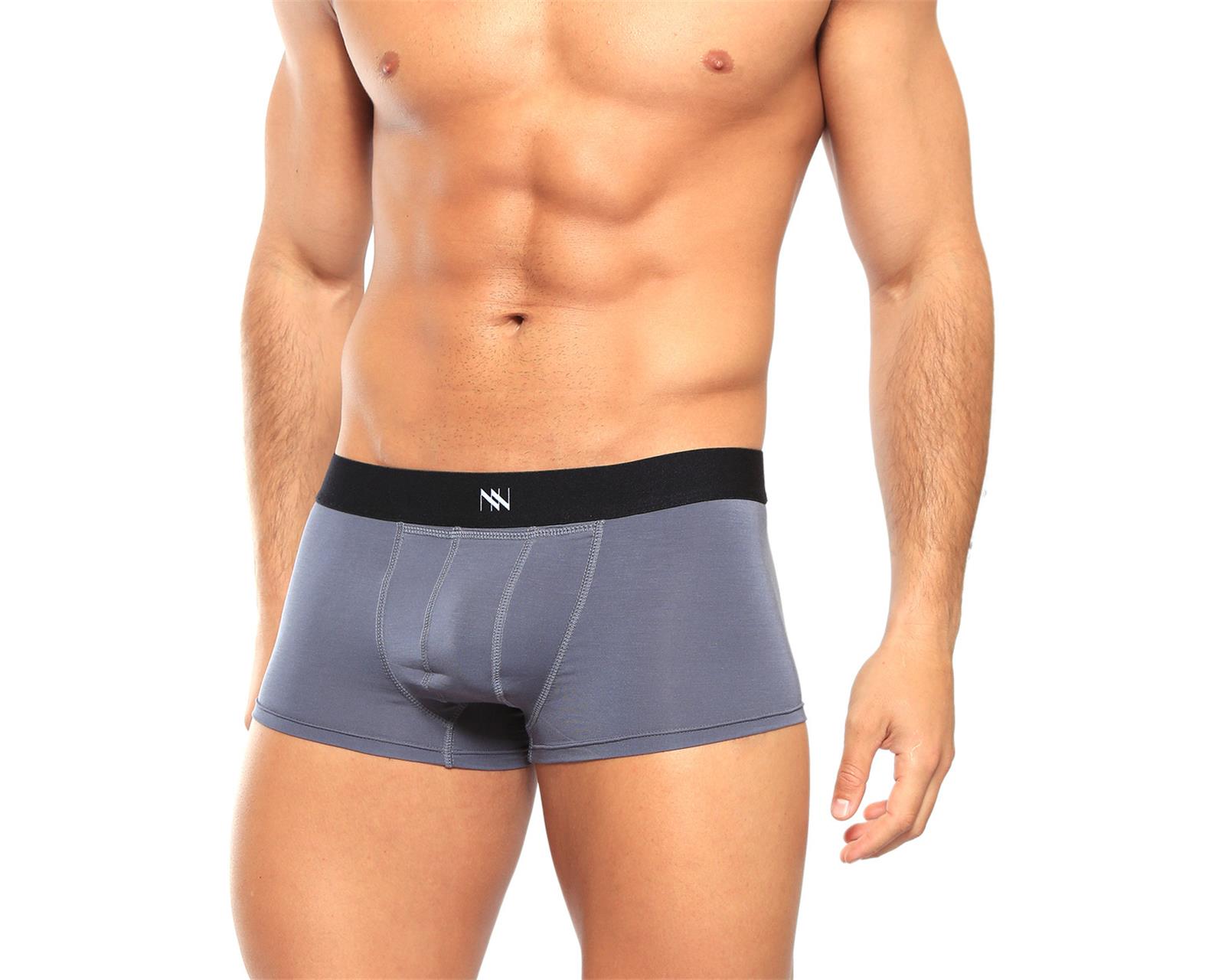 Foto 2 pulgar | Boxer Trunks Classic Unnder Ropa Interior Para Hombre 1 Pz Color Gris Oscuro