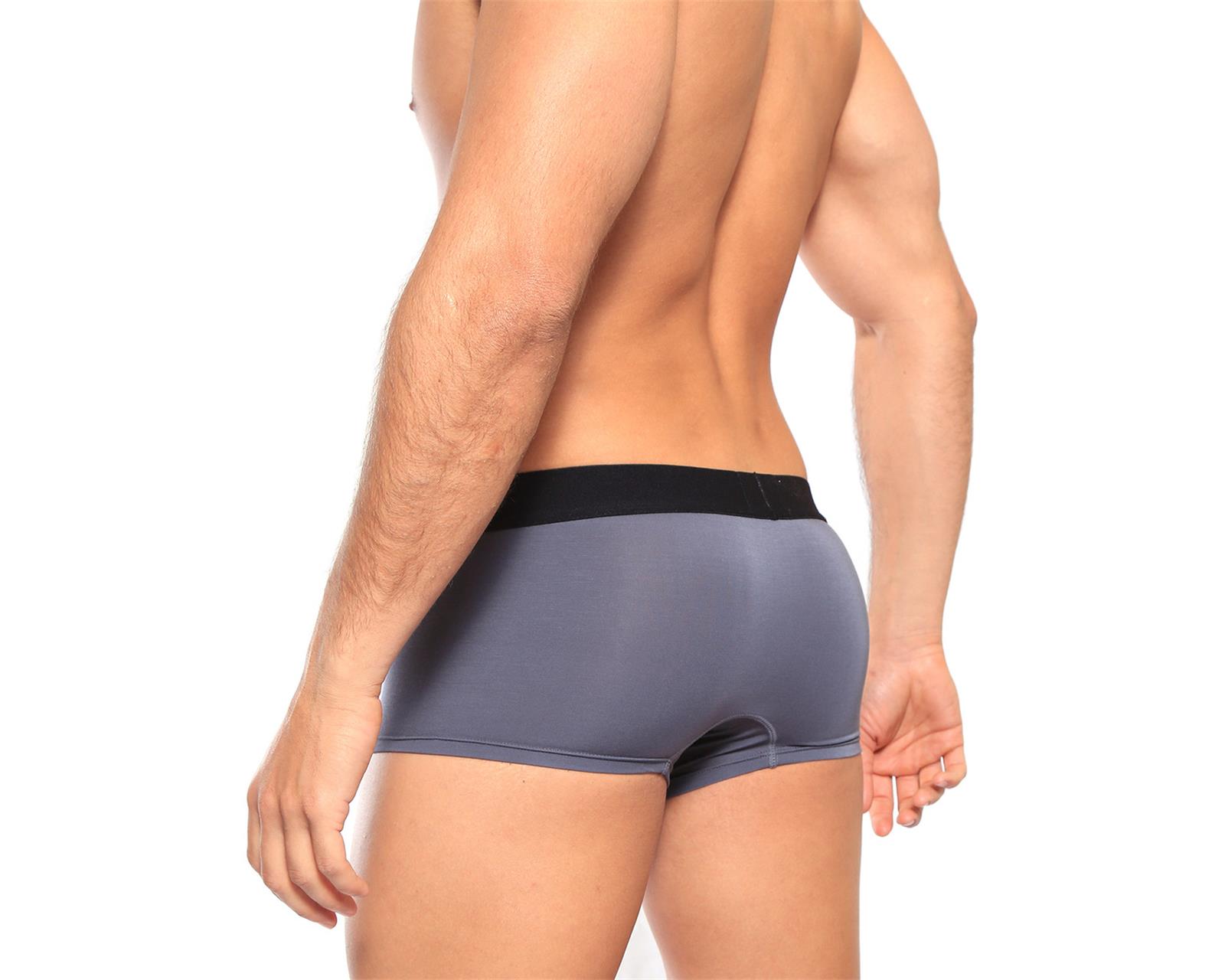 Foto 4 pulgar | Boxer Trunks Classic Unnder Ropa Interior Para Hombre 1 Pz Color Gris Oscuro