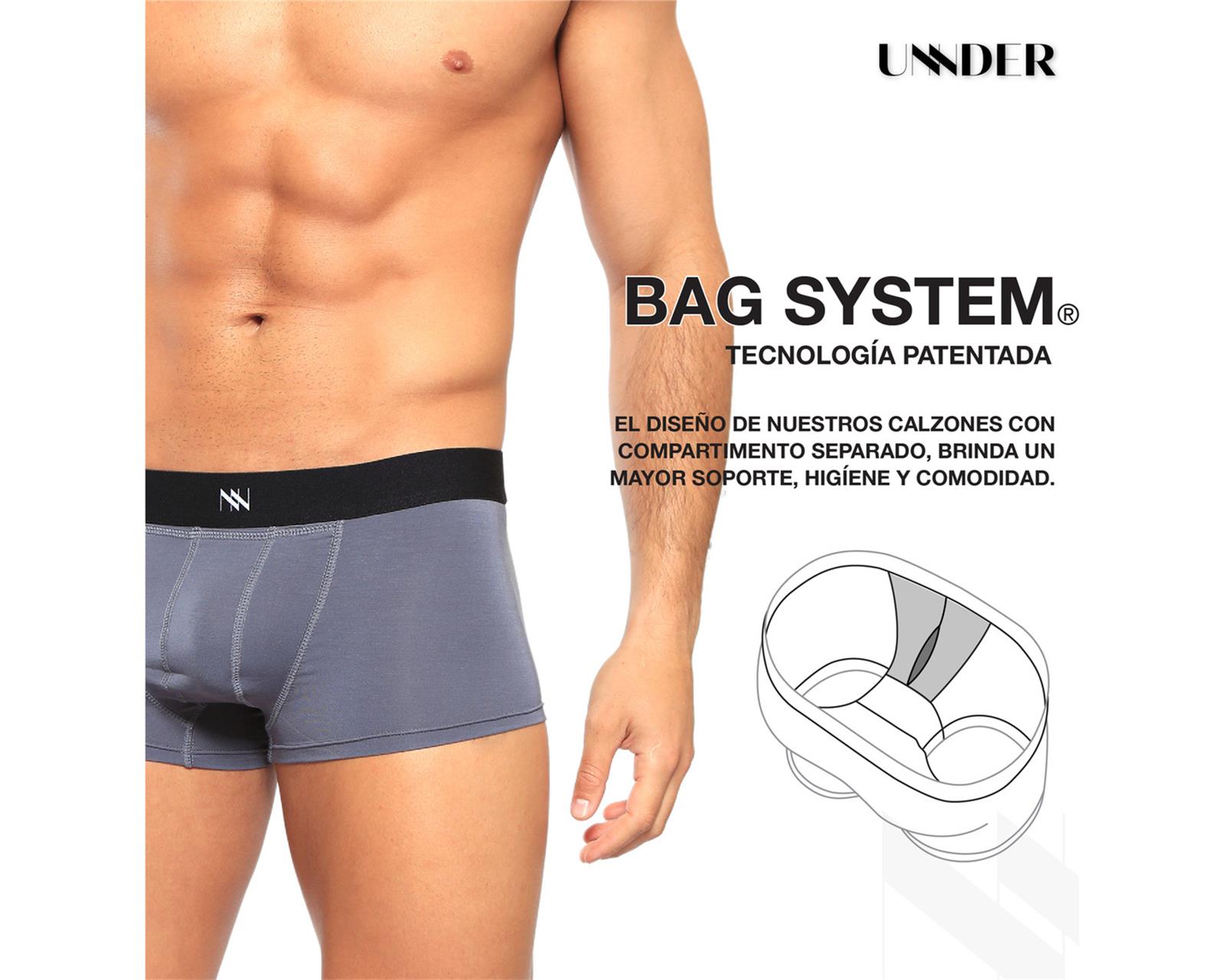 Foto 7 pulgar | Boxer Trunks Classic Unnder Ropa Interior Para Hombre 1 Pz Color Gris Oscuro