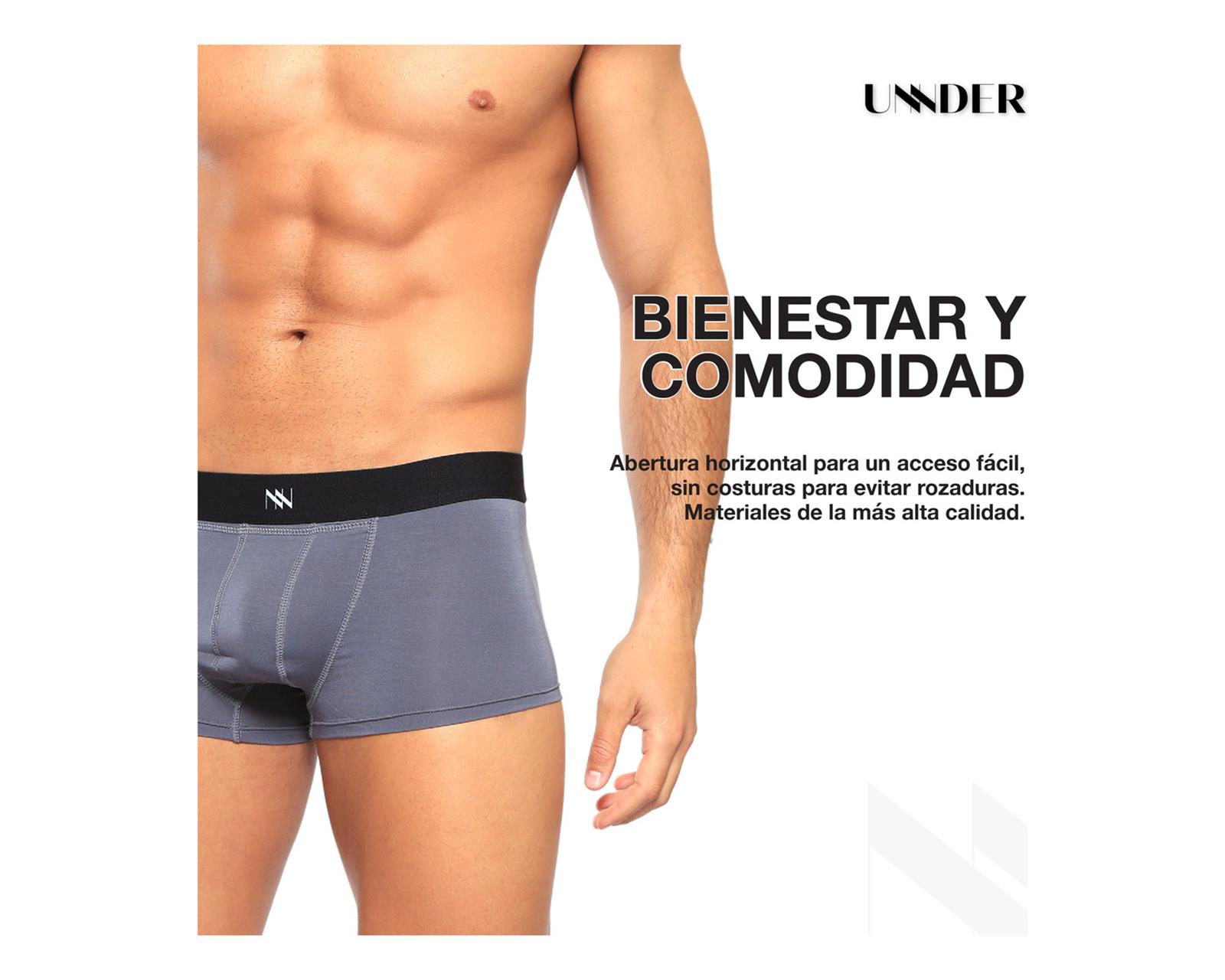 Foto 9 pulgar | Boxer Trunks Classic Unnder Ropa Interior Para Hombre 1 Pz Color Gris Oscuro