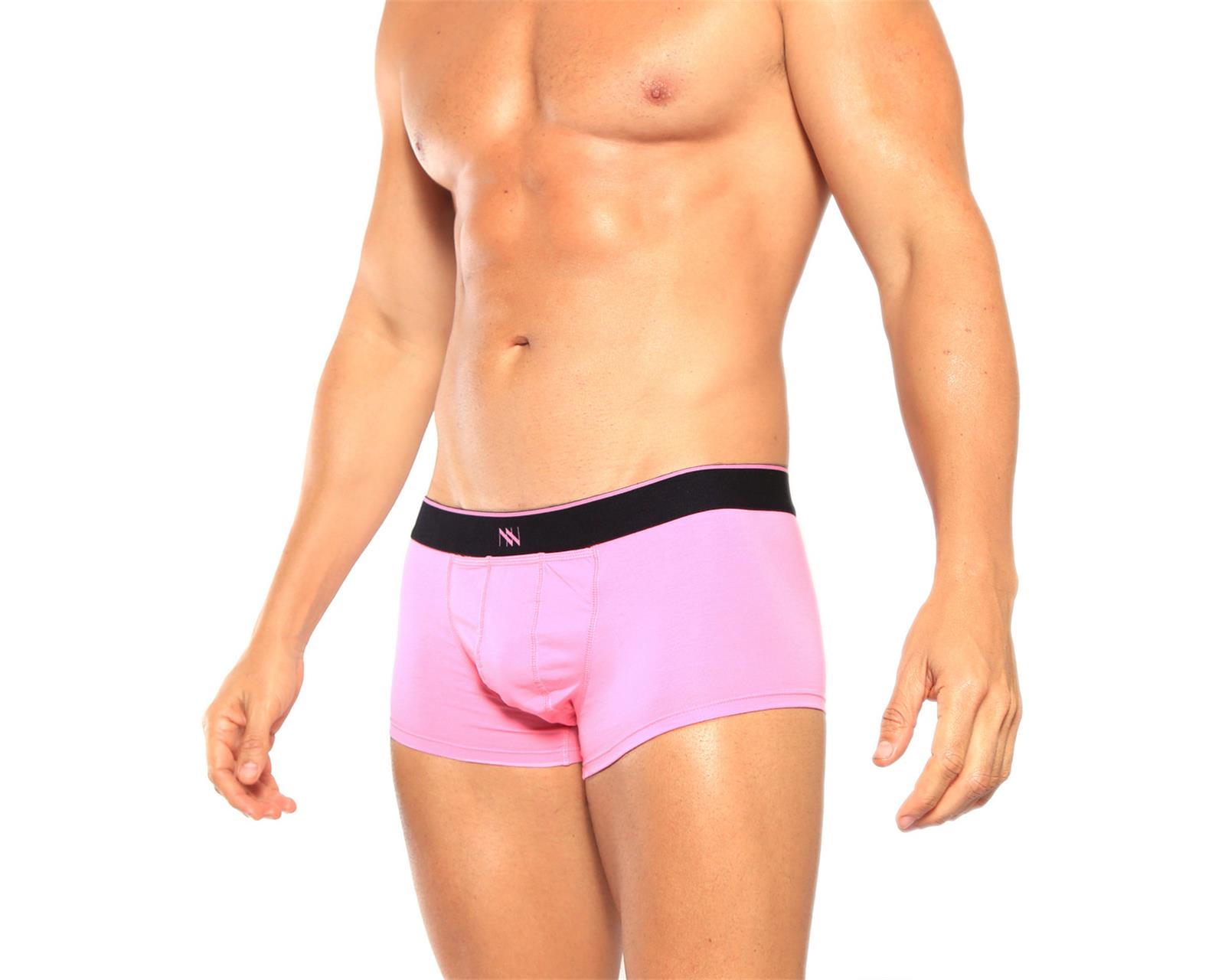 Foto 2 pulgar | Boxer Modern Trunks Unnder Ropa Interior Para Hombre 1 Pieza Color Rosa Chicle