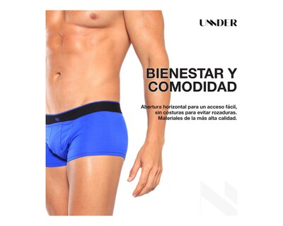 Foto 8 | Boxer Modern Trunks Unnder Ropa Interior Para Hombre 1 Pieza Color Rosa Chicle