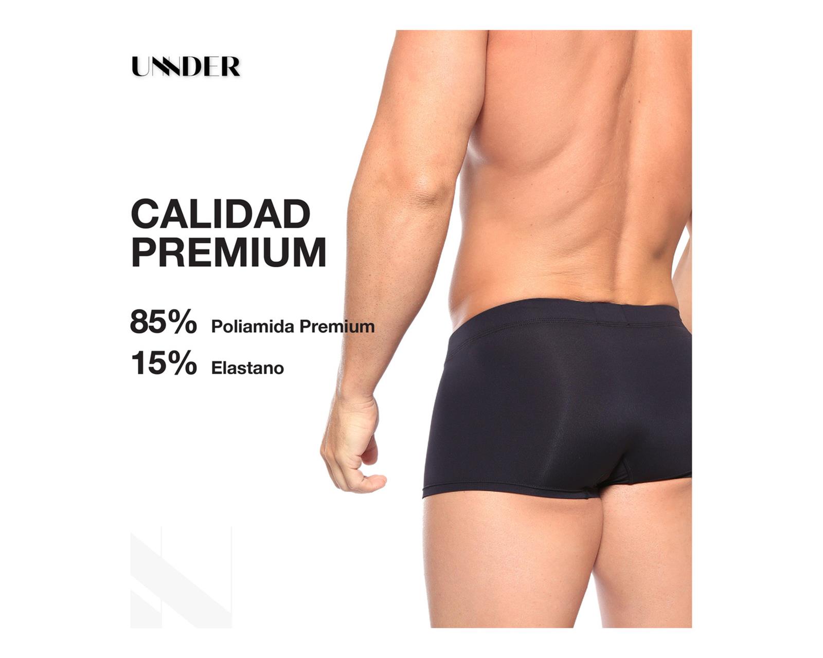 Foto 8 pulgar | Boxer Trunk Sport Unnder Ropa Interior Para Hombre 1 Pieza Color Negro