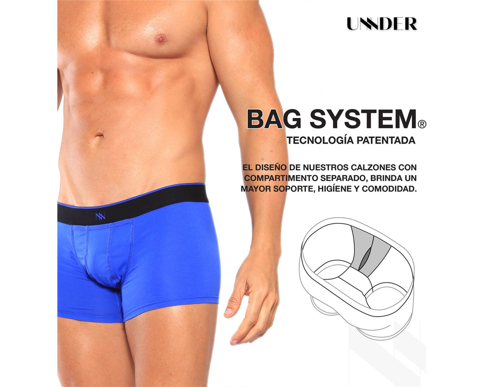 Foto 7 pulgar | Boxer Brief Modern Unnder Ropa Interior Para Hombre 1 Pieza Color Azul