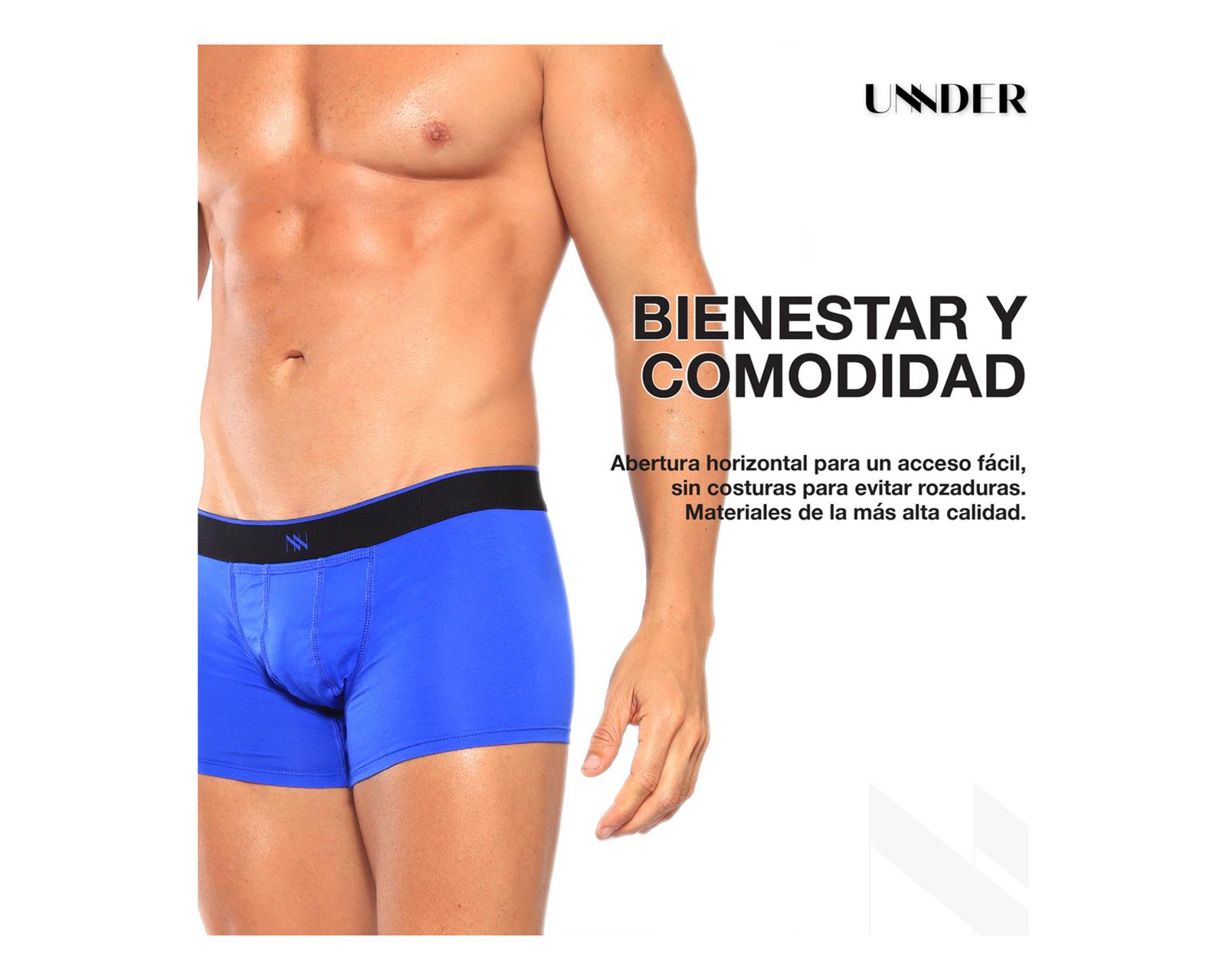 Foto 9 pulgar | Boxer Brief Modern Unnder Ropa Interior Para Hombre 1 Pieza Color Azul