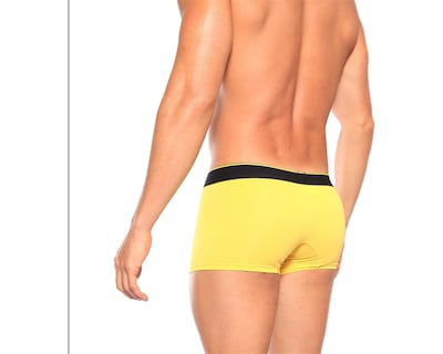 Foto 3 | Boxer Modern Trunks Unnder Ropa Interior Para Hombre 1 Pieza Color Amarillo