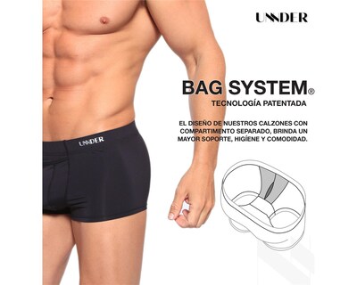 Foto 6 | Boxer Trunk Sport Unnder Ropa Interior Para Hombre 1 Pieza Color Azul Marino