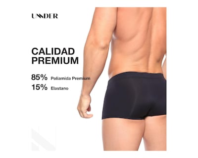 Foto 7 | Boxer Trunk Sport Unnder Ropa Interior Para Hombre 1 Pieza Color Azul Marino
