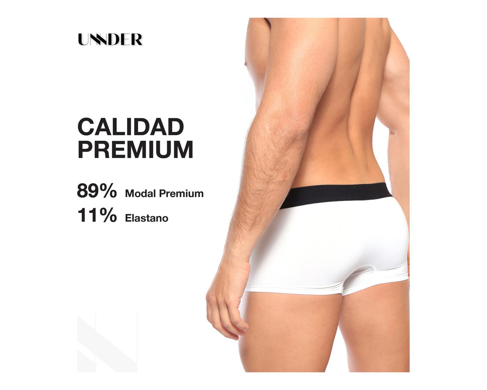 Foto 8 pulgar | Boxer Trunks Classic Unnder Ropa Interior Para Hombre 1 Pz Color Blanco