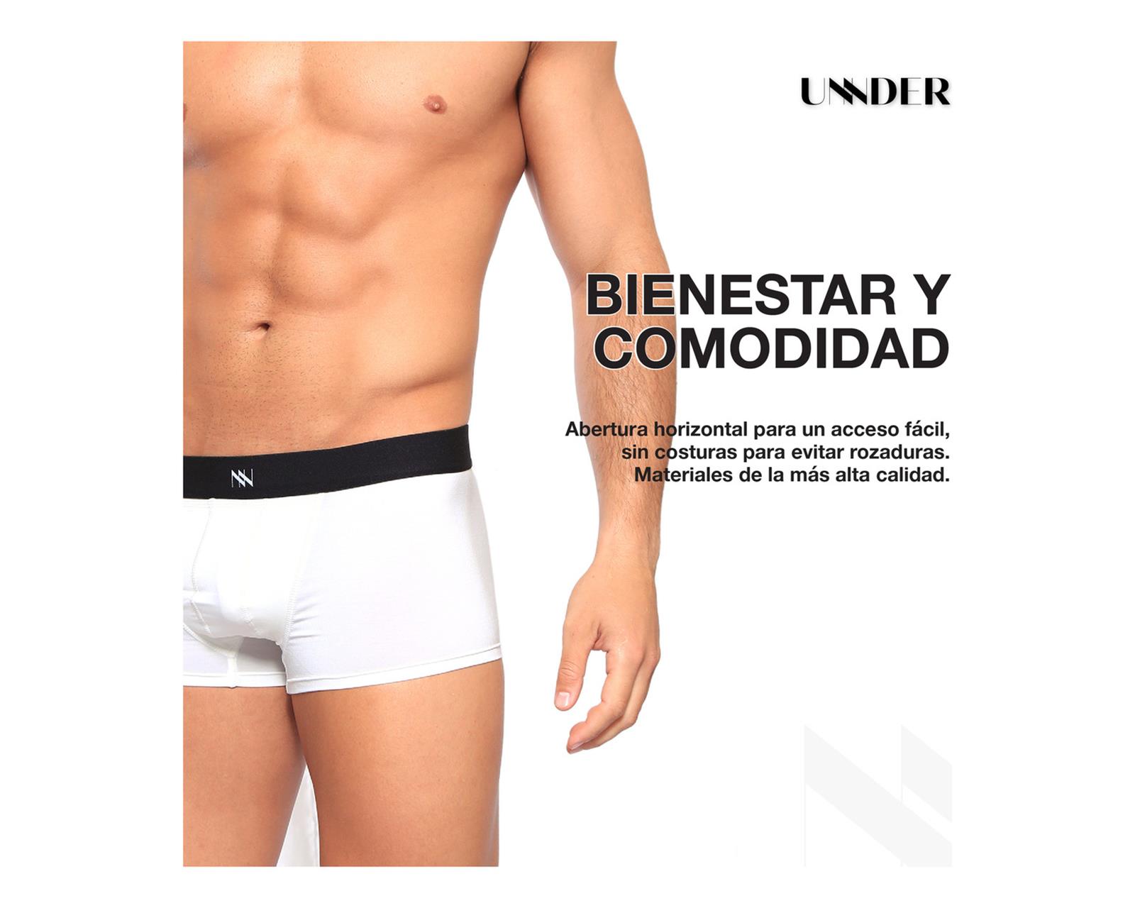 Foto 9 pulgar | Boxer Trunks Classic Unnder Ropa Interior Para Hombre 1 Pz Color Blanco