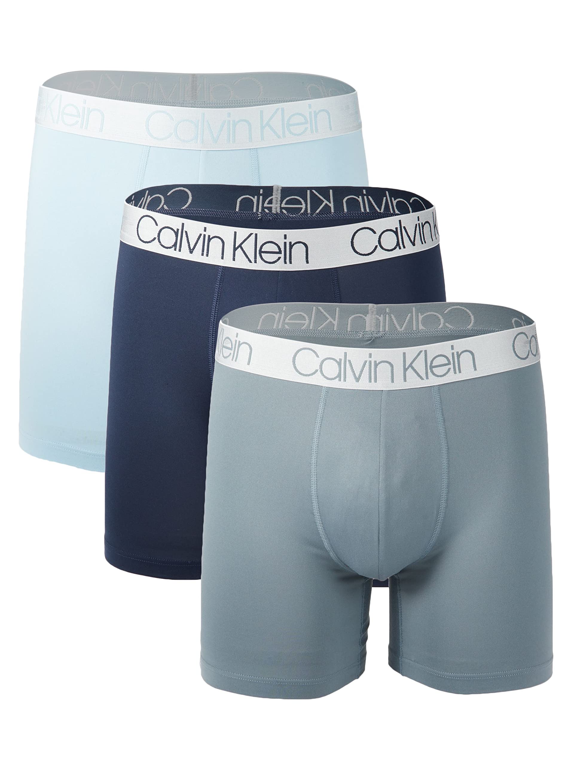 Foto 2 pulgar | Calzoncillos Bóxer Calvin Klein De Microfibra Para Hombre, Paquete De 3 - Venta Internacional.