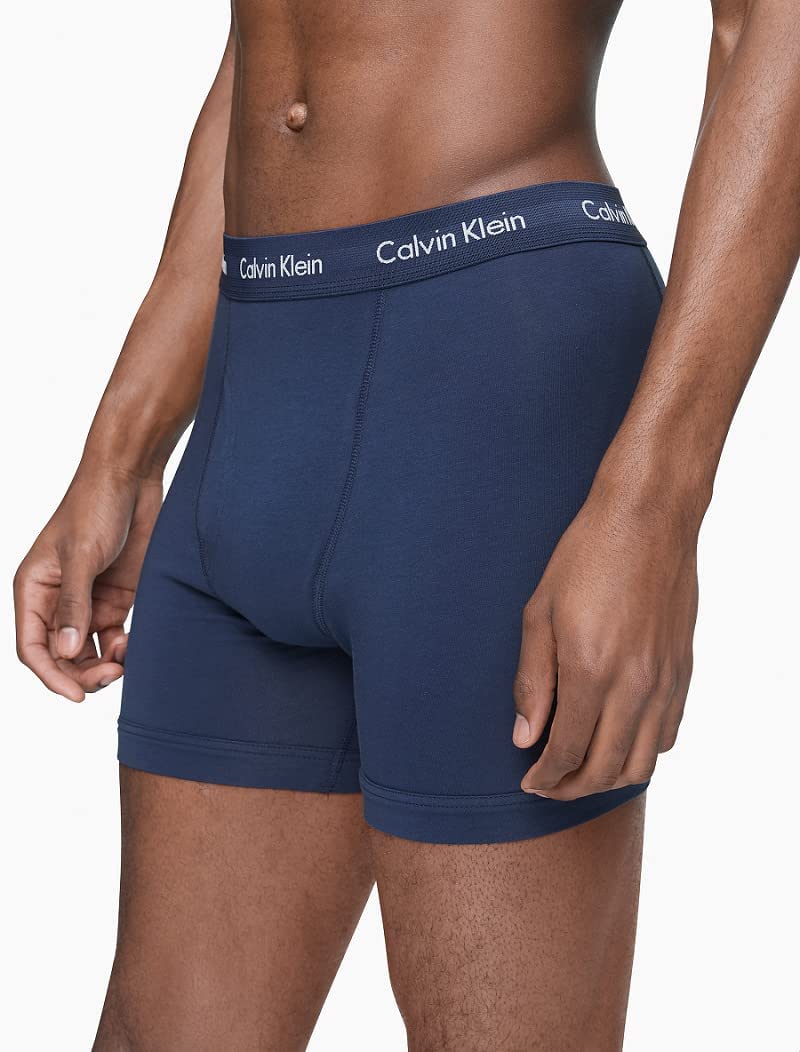 Foto 4 pulgar | Calzoncillos Tipo Bóxer Calvin Klein De Algodón Elástico Para Hombre, Paquete De 5 - Venta Internacional.